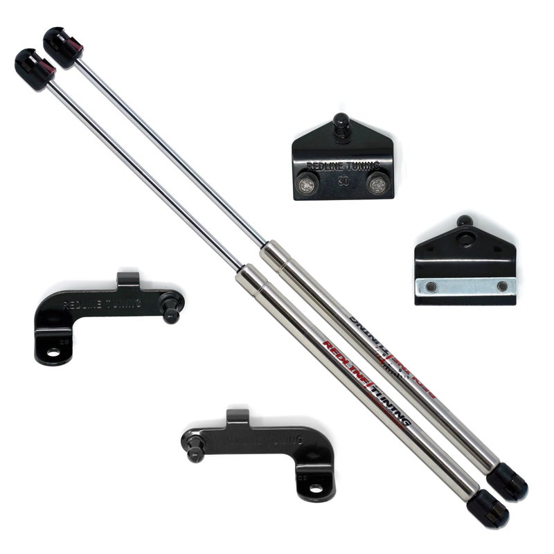 Redline Tuning 21-20003-03 Hood QuickLIFT Elite Bolt in System Compatible with Jeep Wrangler JL 2018+ & Compatible with Jeep Gladiator JT 2020+ (Stainless Steel Struts) - Image 2